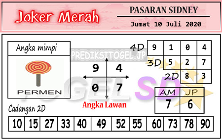 Syair Prediksi Joker Merah Sydney