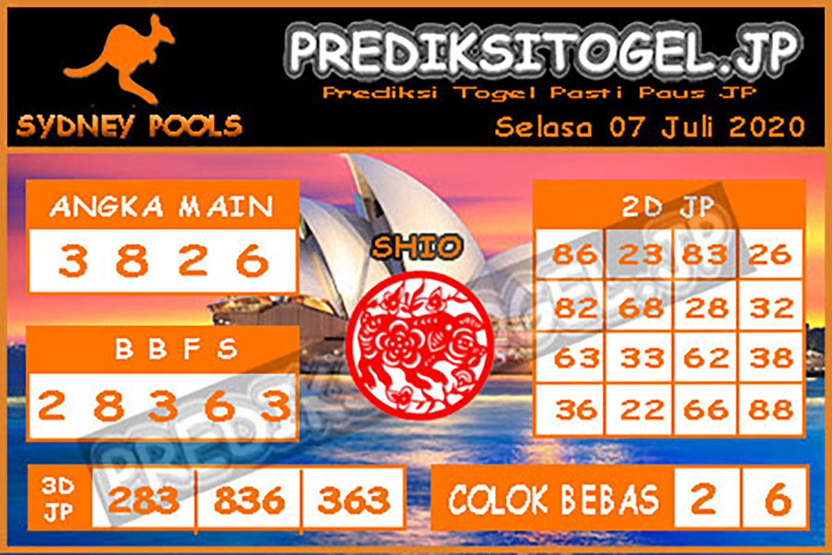 Syair Sydney Selasa 07 Juli 2020